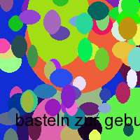 basteln zur geburt